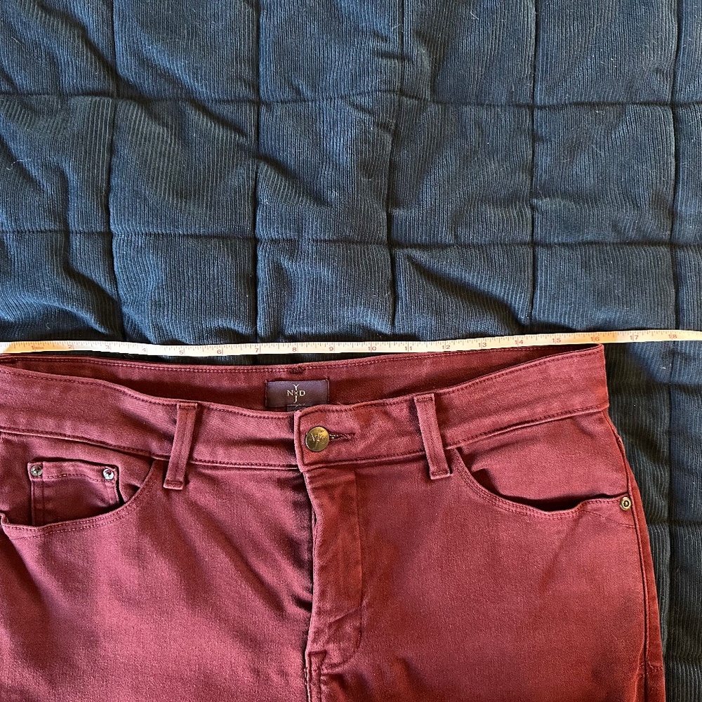 NYDJ Jeans Women’s Burgundy/Wine leggings with Lift Tuck Technology - Picture 8 of 8